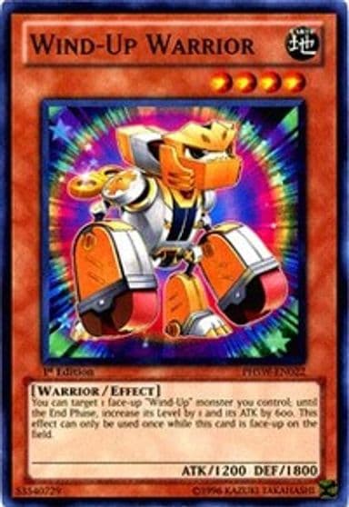 Wind Up Warrior Photon Shockwave Yu-Gi-Oh! card