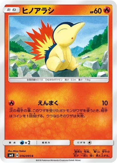 Cyndaquil SM8: Super-Burst Impact Pokemon card