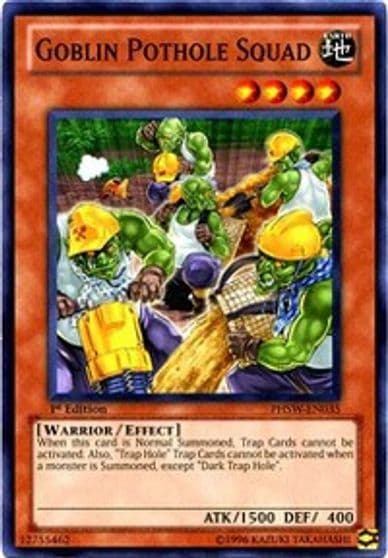 Goblin Pothole Squad Photon Shockwave Yu-Gi-Oh! card