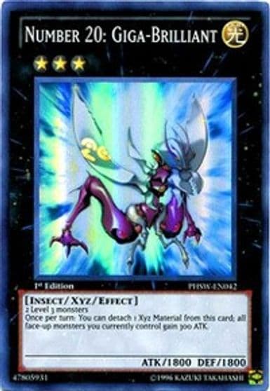 Number 20 Giga Brilliant Photon Shockwave Yu-Gi-Oh! card