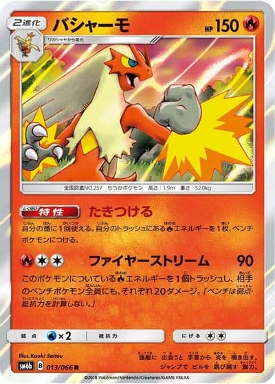 Blaziken SM6b: Champion Road Pokemon card