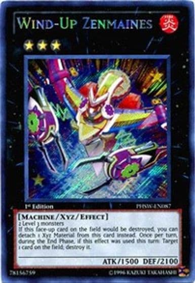 Wind Up Zenmaines Photon Shockwave Yu-Gi-Oh! card