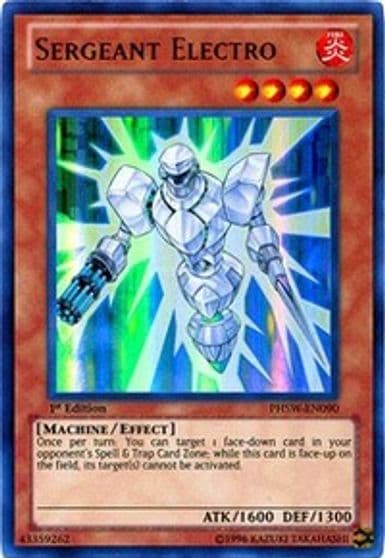 Sergeant Electro Photon Shockwave Yu-Gi-Oh! card
