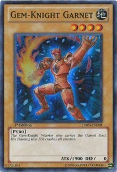 Gem Knight Garnet Hidden Arsenal 5: Steelswarm Invasion Yu-Gi-Oh! card