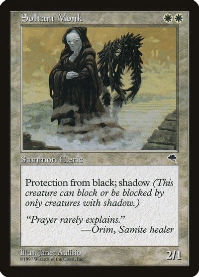 Soltari Monk Tempest Magic card