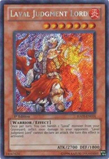 Laval Judgment Lord Hidden Arsenal 5: Steelswarm Invasion Yu-Gi-Oh! card