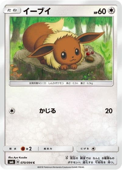 Eevee SM6: Forbidden Light Pokemon card