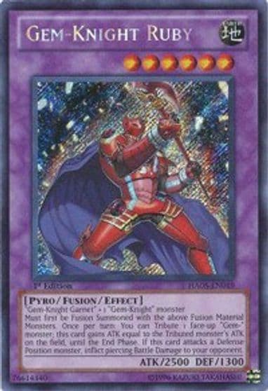 Gem Knight Ruby Hidden Arsenal 5: Steelswarm Invasion Yu-Gi-Oh! card