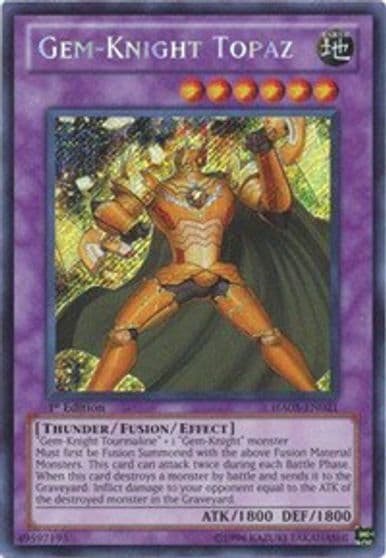 Gem Knight Topaz Hidden Arsenal 5: Steelswarm Invasion Yu-Gi-Oh! card