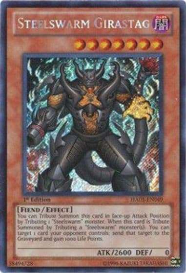 Steelswarm Girastag Hidden Arsenal 5: Steelswarm Invasion Yu-Gi-Oh! card