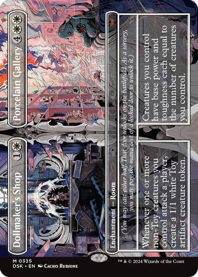 Dollmakers Shop Porcelain Gallery Borderless Duskmourn: House of Horror Magic card