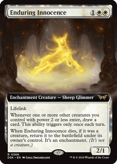 Enduring Innocence Extended Art Duskmourn: House of Horror Magic card