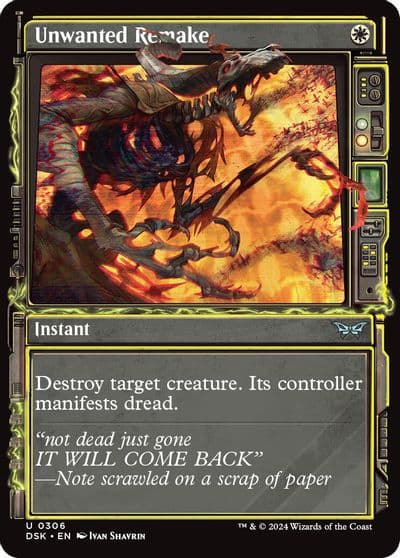 Unwanted Remake Showcase Duskmourn: House of Horror Magic card