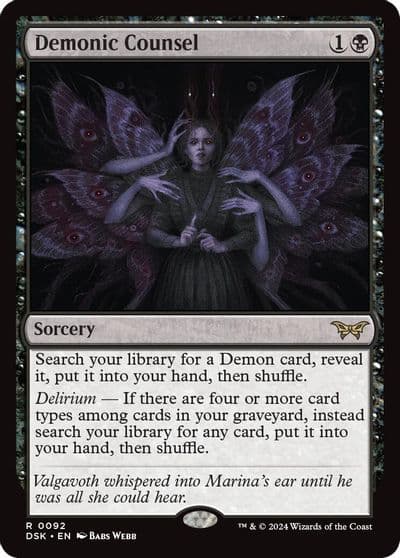 Demonic Counsel Duskmourn: House of Horror Magic card