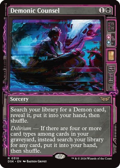 Demonic Counsel Showcase Duskmourn: House of Horror Magic card