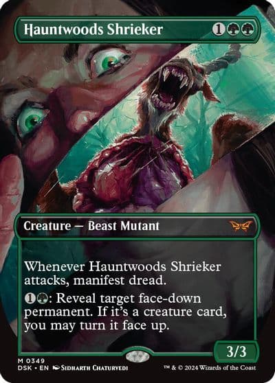 Hauntwoods Shrieker Borderless Duskmourn: House of Horror Magic card