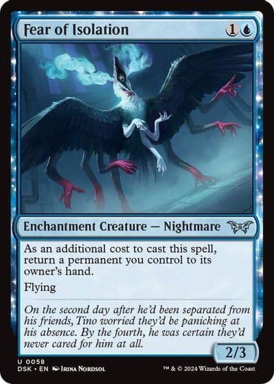 Fear of Isolation Duskmourn: House of Horror Magic card