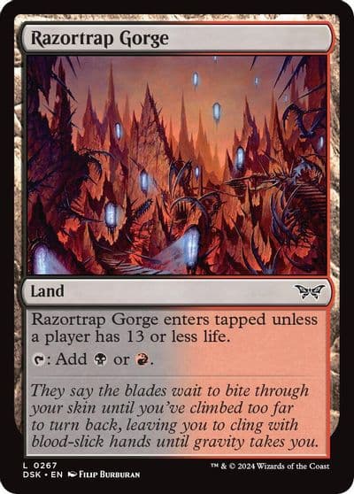 Razortrap Gorge Duskmourn: House of Horror Magic card