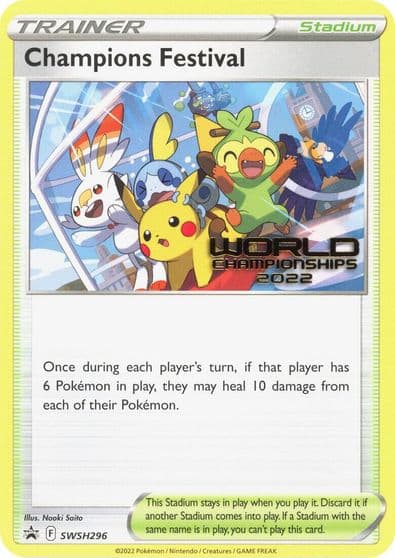 Champions Festival - SWSH296 (World Championships 2022) SWSH: Sword & Shield Promo Cards Pokemon card