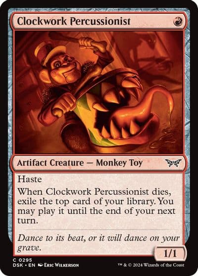 Clockwork Percussionist 0295 Duskmourn: House of Horror Magic card