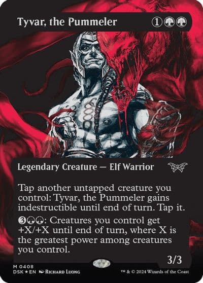 Tyvar the Pummeler Showcase Textured Foil Duskmourn: House of Horror Magic card
