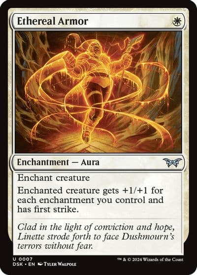 Ethereal Armor Duskmourn: House of Horror Magic card