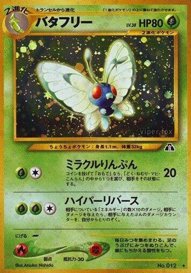 Butterfree Crossing the Ruins... Pokemon card