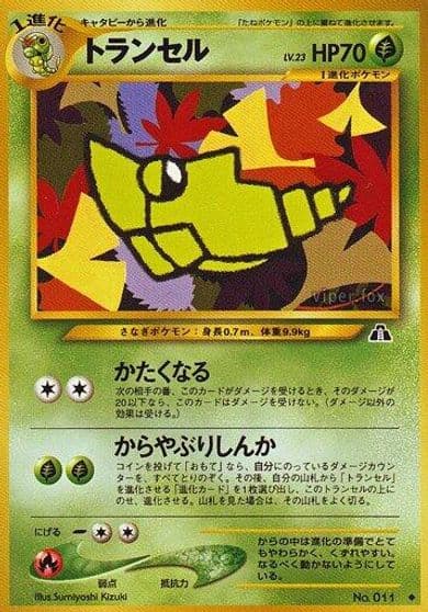 Metapod Crossing the Ruins... Pokemon card