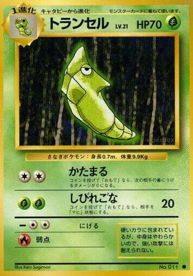 Metapod Expansion Pack Pokemon card
