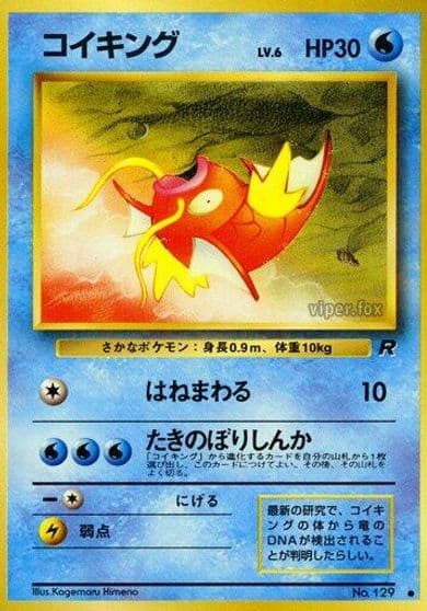 Magikarp Rocket Gang Pokemon card