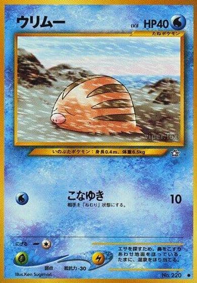 Swinub Gold, Silver, to a New World... Pokemon card