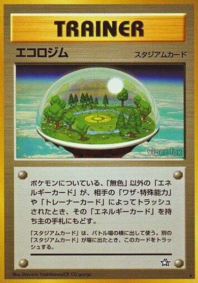 Ecogym Gold, Silver, to a New World... Pokemon card
