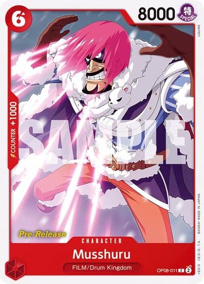 Musshuru Two Legends Pre-Release Cards One Piece card