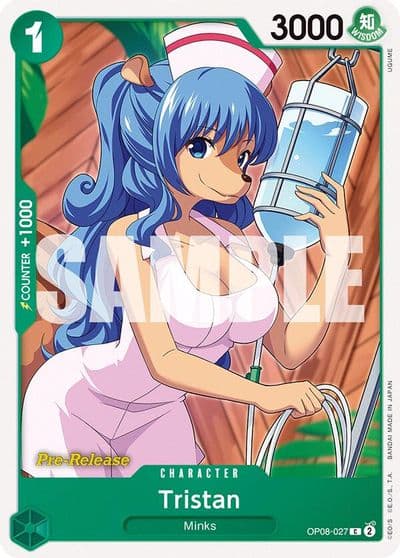 Tristan Two Legends Pre-Release Cards One Piece card