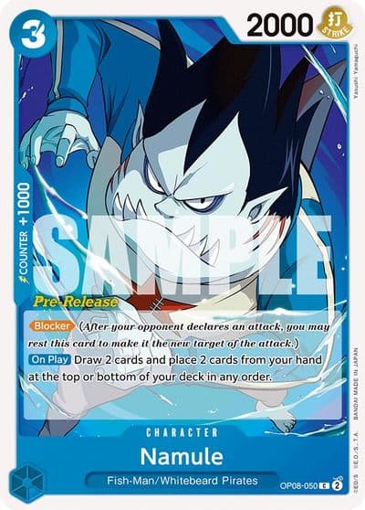 Namule Two Legends Pre-Release Cards One Piece card