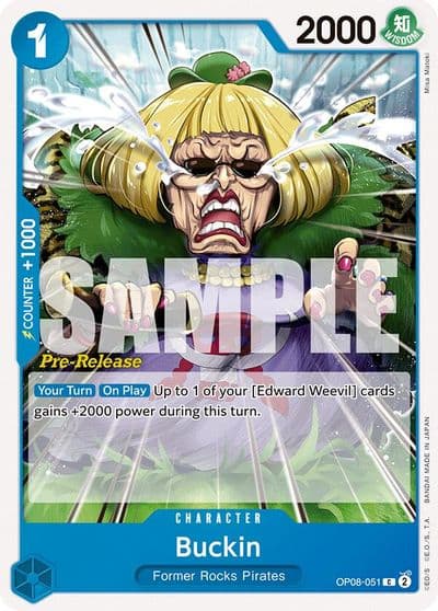 Buckin Two Legends Pre-Release Cards One Piece card