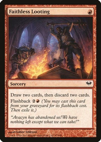 Faithless Looting Dark Ascension Magic card