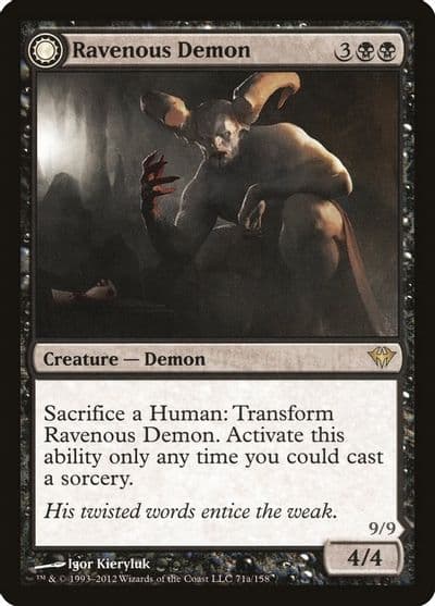Ravenous Demon Dark Ascension Magic card