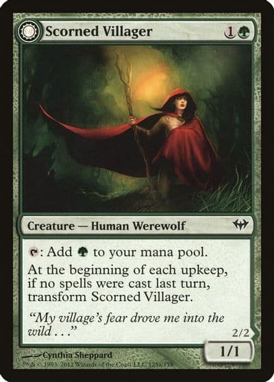 Scorned Villager Dark Ascension Magic card
