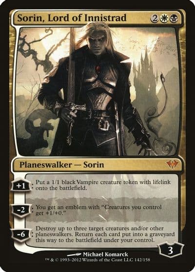 Sorin Lord of Innistrad Dark Ascension Magic card