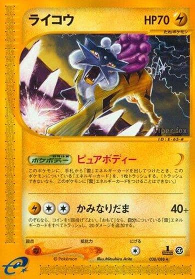 Raikou Split Earth Pokemon card
