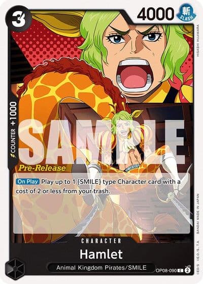 Hamlet Two Legends Pre-Release Cards One Piece card