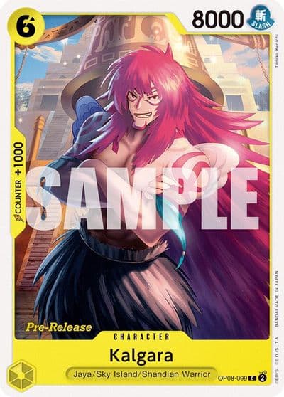 Kalgara 099 Two Legends Pre-Release Cards One Piece card