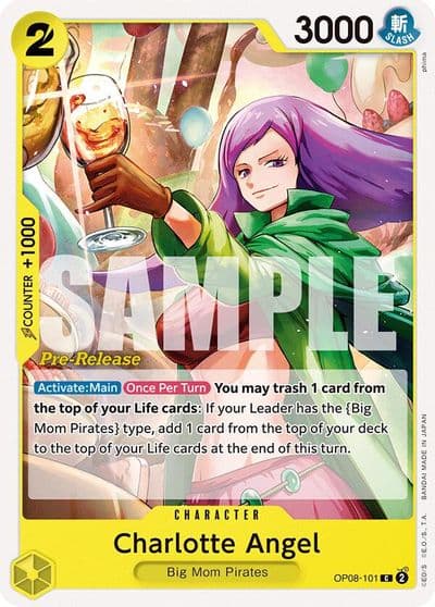 Charlotte Angel Two Legends Pre-Release Cards One Piece card