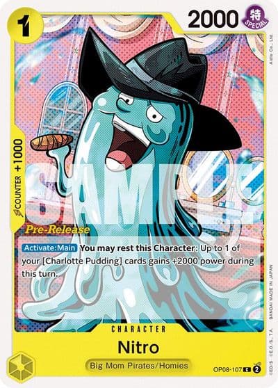 Nitro Two Legends Pre-Release Cards One Piece card