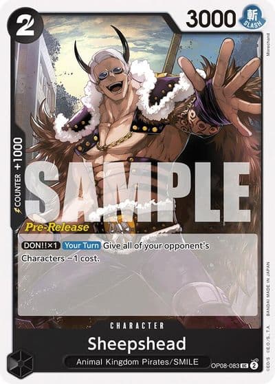 Sheepshead Two Legends Pre-Release Cards One Piece card
