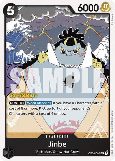 Jinbe Two Legends Pre-Release Cards One Piece card