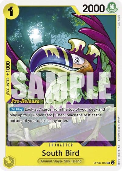 South Bird Two Legends Pre-Release Cards One Piece card