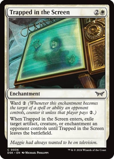 Trapped in the Screen Duskmourn: House of Horror Magic card