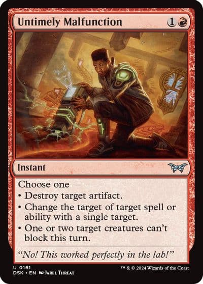 Untimely Malfunction Duskmourn: House of Horror Magic card